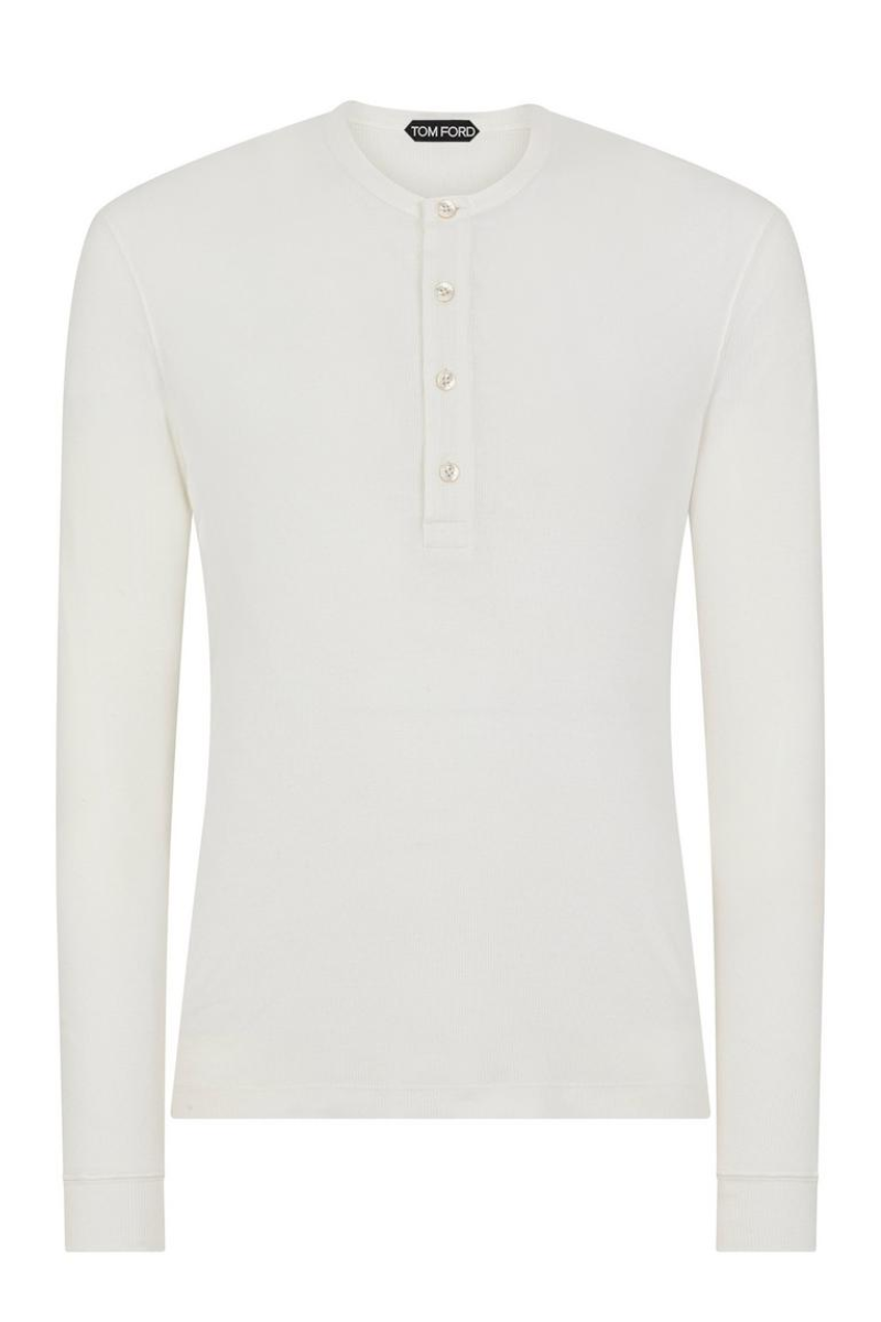 Long Sleeve Henley-Tom Ford-Boyds Philadelphia