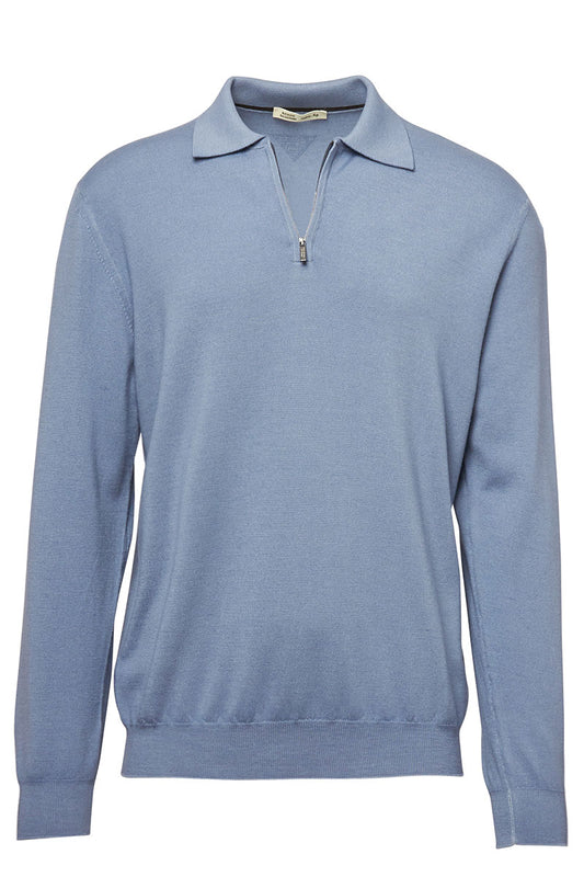 Polo Zip Sweater-Maurizio Baldassari-Boyds Philadelphia