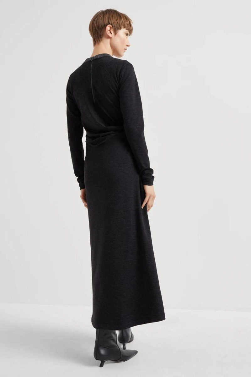 Jersey Draped Dress-Brunello Cucinelli-Boyds Philadelphia