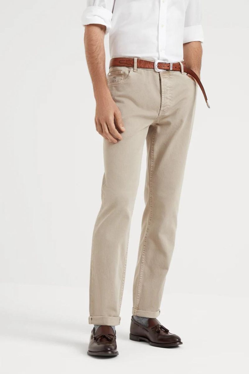 Dyed Denim Trousers-Brunello Cucinelli-Boyds Philadelphia