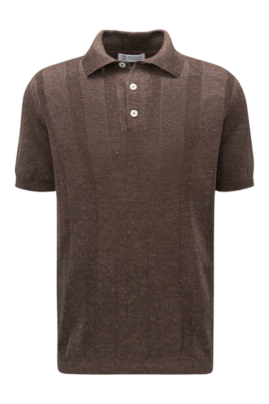 Textured Rib Polo-Brunello Cucinelli-Boyds Philadelphia