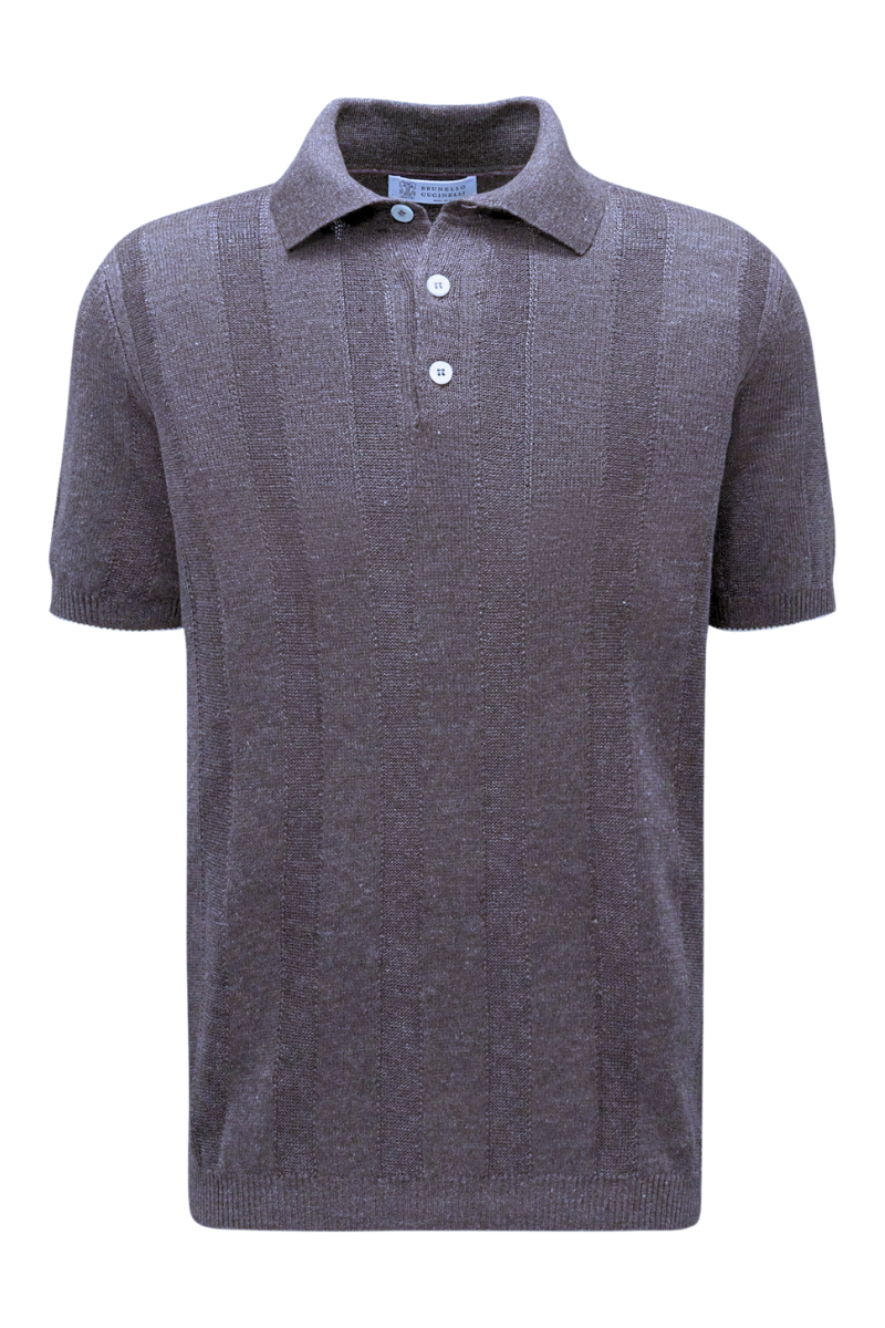 Textured Rib Polo-Brunello Cucinelli-Boyds Philadelphia