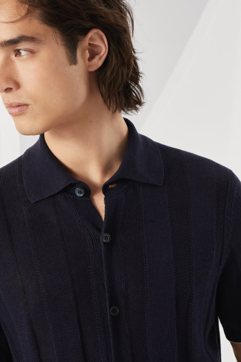 Textured Rib Shirt-Brunello Cucinelli-Boyds Philadelphia