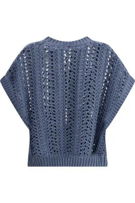 Ribbed Net Sweater-Brunello Cucinelli-Boyds Philadelphia