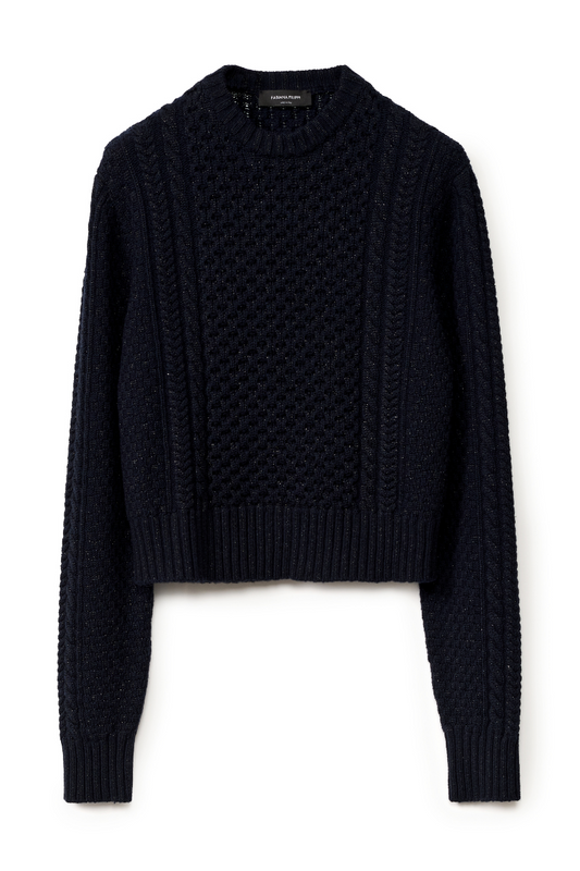 Platinum Fisherman Sweater-Fabiana Filippi-Boyds Philadelphia