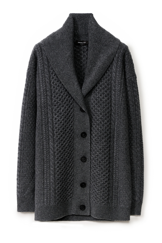 Platinum Fisherman Cardigan-Fabiana Filippi-Boyds Philadelphia