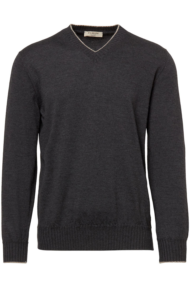 Duvet Cashmere V-Neck Sweater-Fioroni-Boyds Philadelphia