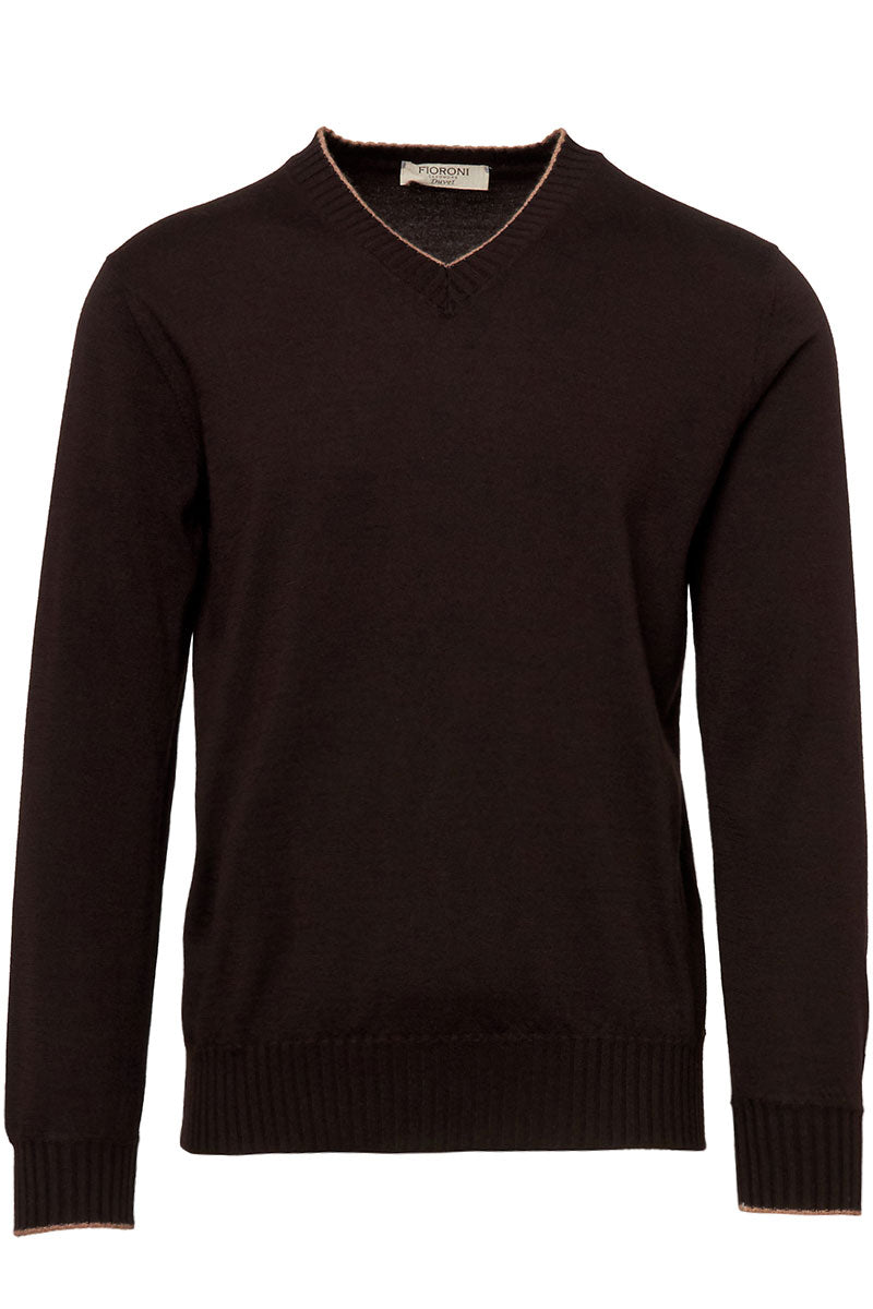 Duvet Cashmere V-Neck Sweater-Fioroni-Boyds Philadelphia