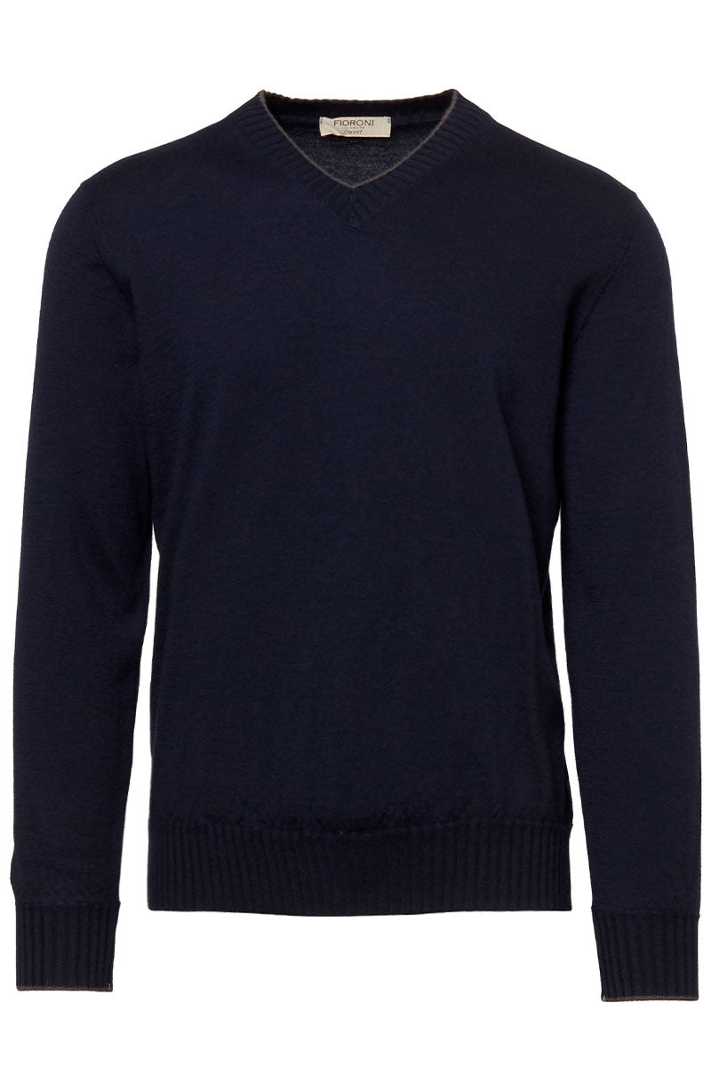 Duvet Cashmere V-Neck Sweater-Fioroni-Boyds Philadelphia