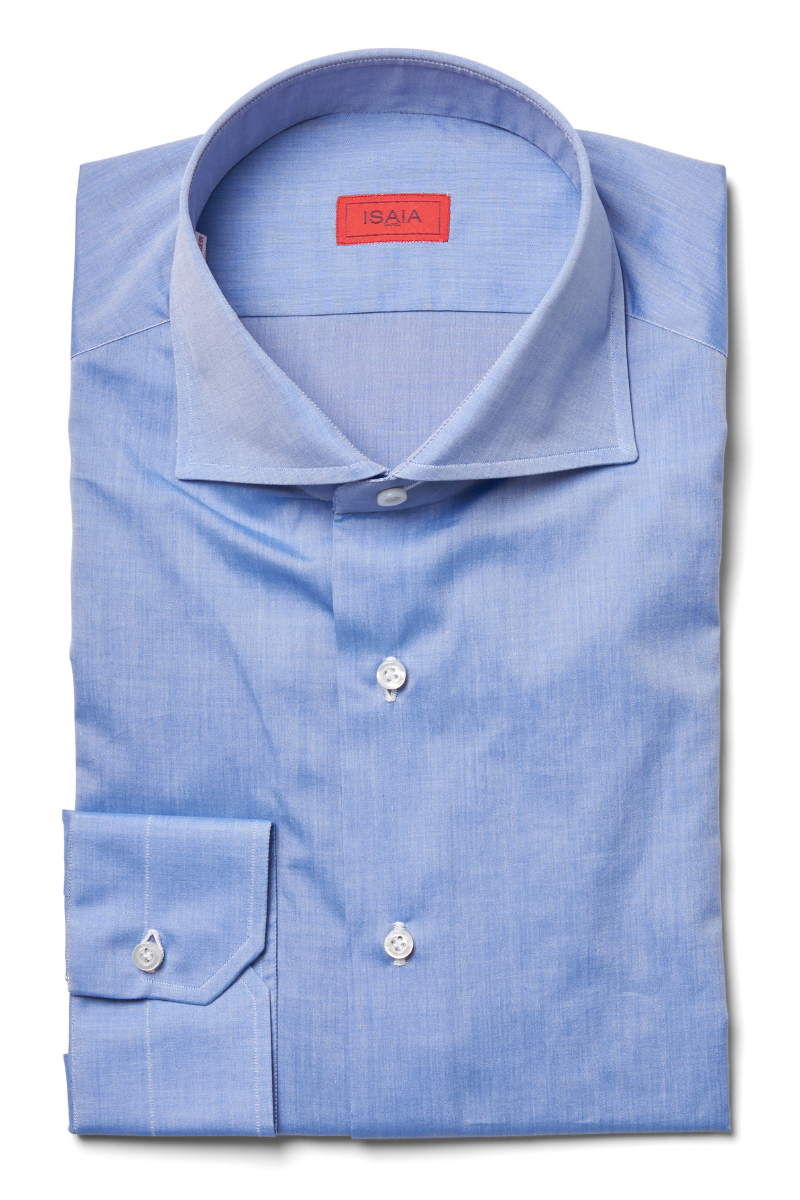 Blue Sport Shirt-ISAIA-Boyds Philadelphia