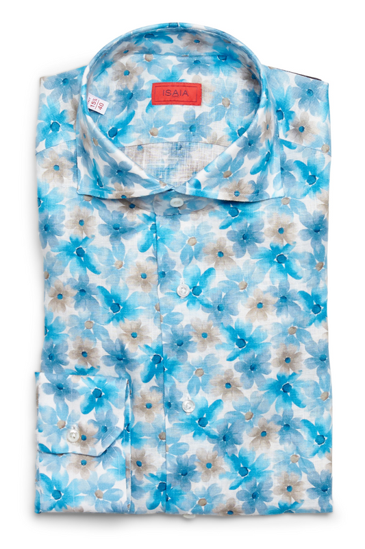 Bold Floral Sport Shirt-ISAIA-Boyds Philadelphia