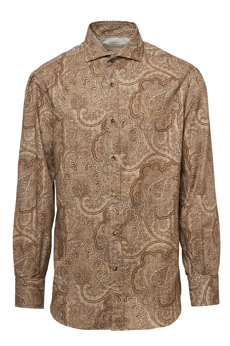 Paisley Sport Shirt-Brunello Cucinelli-Boyds Philadelphia