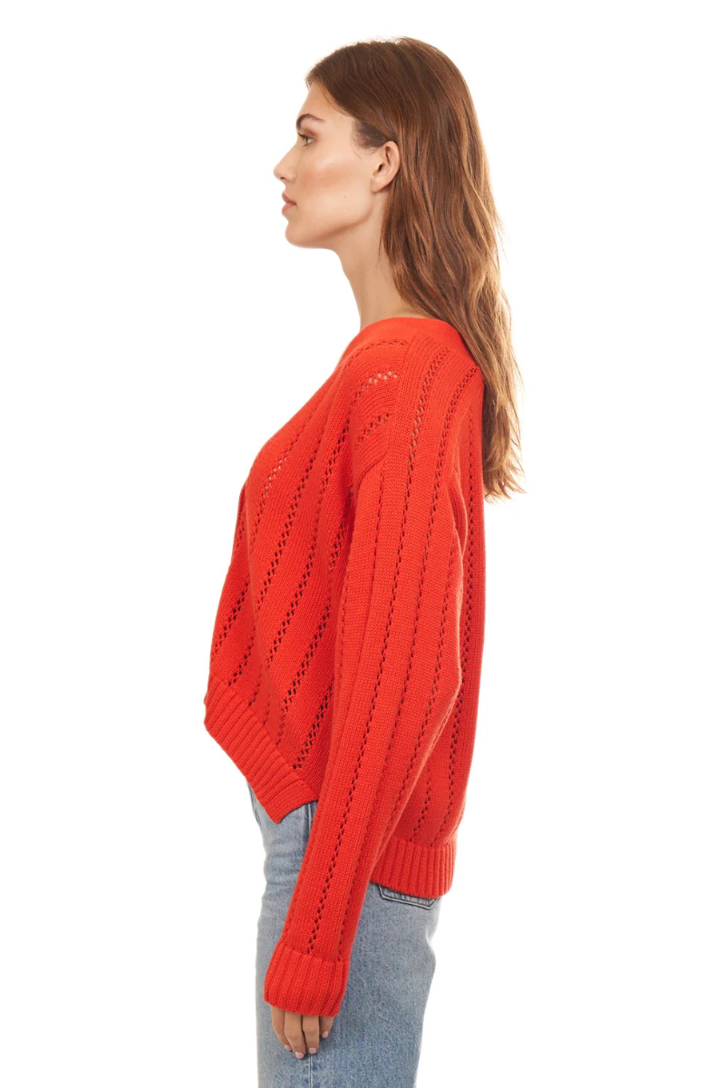 Cropped V-Neck Cardigan-Autumn Cashmere-Boyds Philadelphia