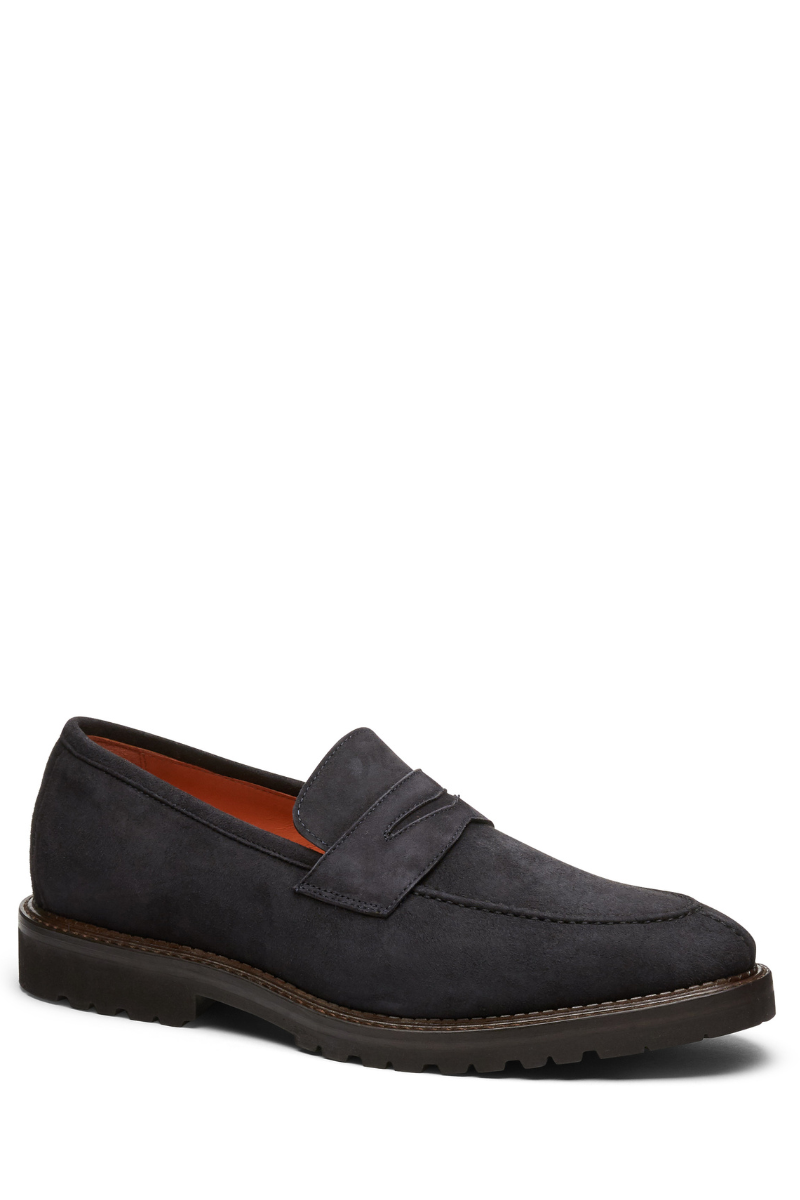 Suede Loafer-Andrea Ventura Firenze-Boyds Philadelphia