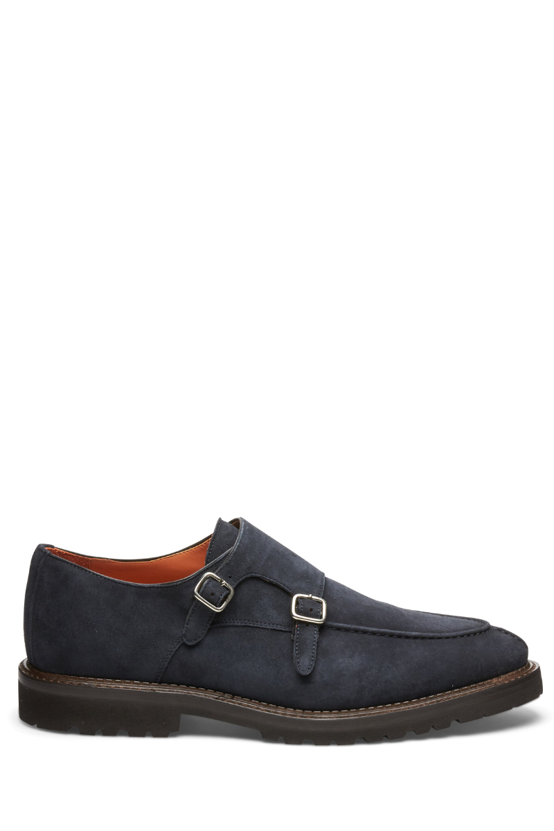 Double Monk Strap Shoes-Andrea Ventura Firenze-Boyds Philadelphia