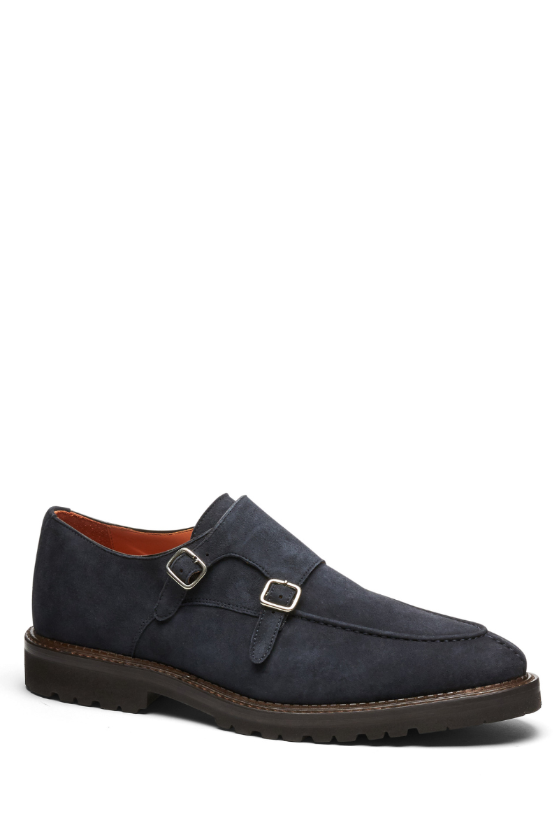 Double Monk Strap Shoes-Andrea Ventura Firenze-Boyds Philadelphia