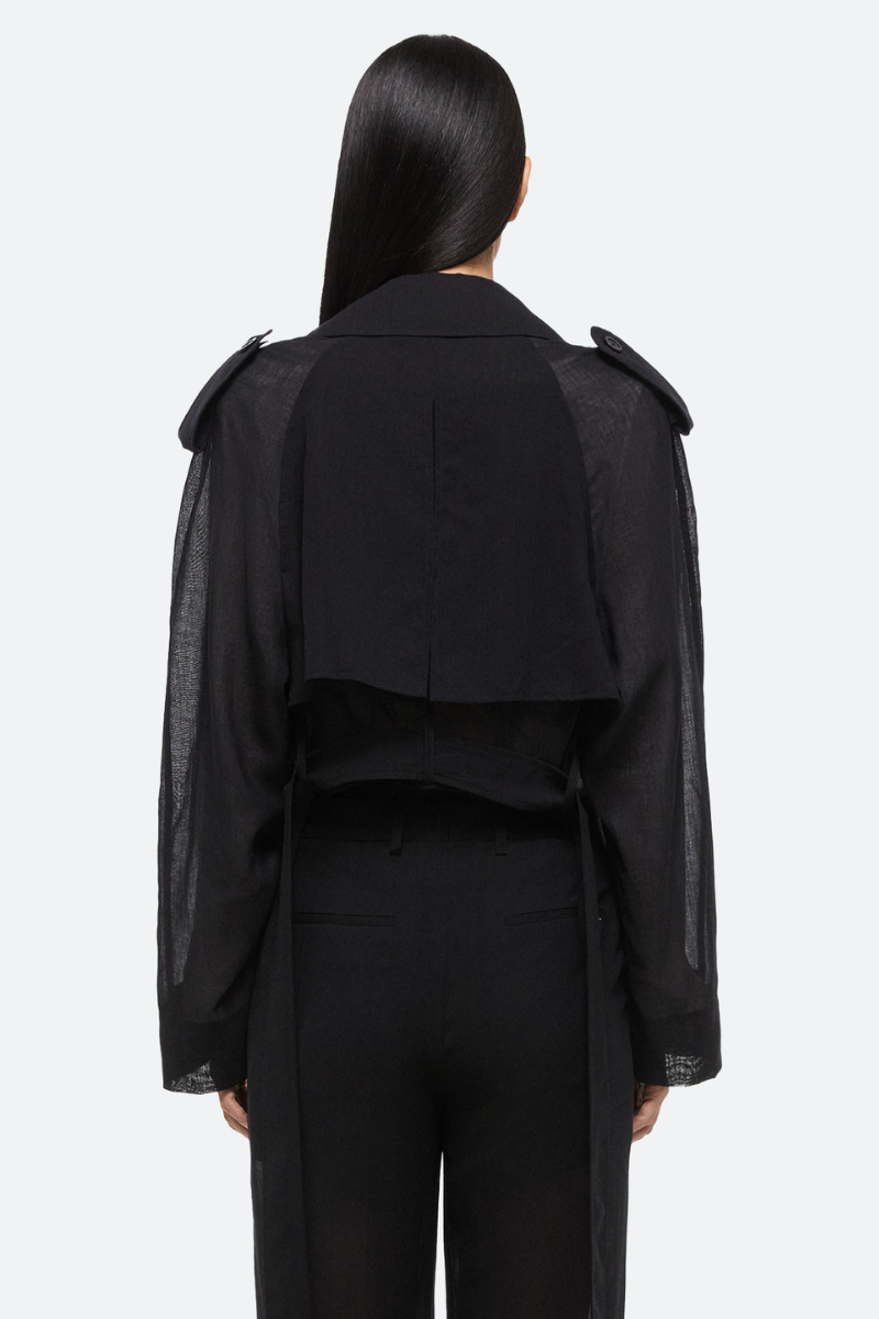 Cropped Trench Coat-Helmut Lang-Boyds Philadelphia