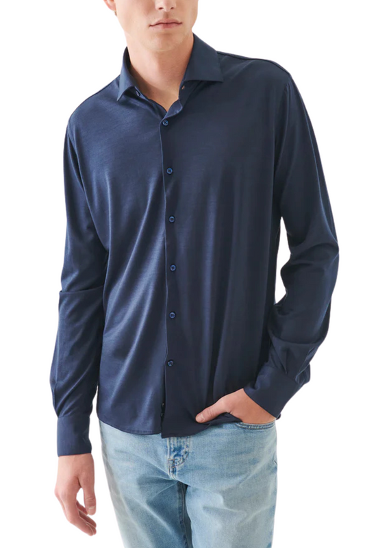 Reda Active Wool Knit Shirt-Patrick Assaraf-Boyds Philadelphia