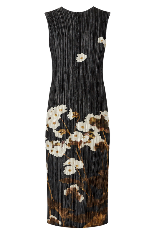 Pleated Sleeveless Dress-ERDEM-Boyds Philadelphia