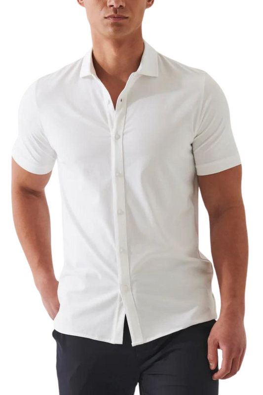 Stretch Button-Front Shirt-Patrick Assaraf-Boyds Philadelphia