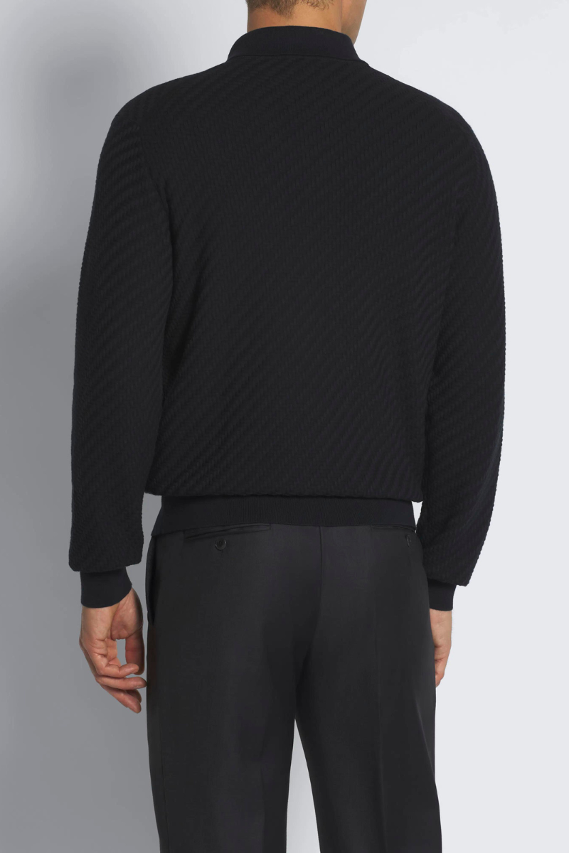 Trama Weave Polo Sweater-Brioni-Boyds Philadelphia