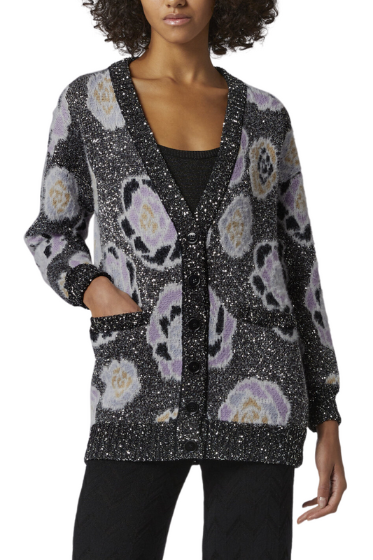 Oversized Sequin Rose Cardigan-Missoni-Boyds Philadelphia