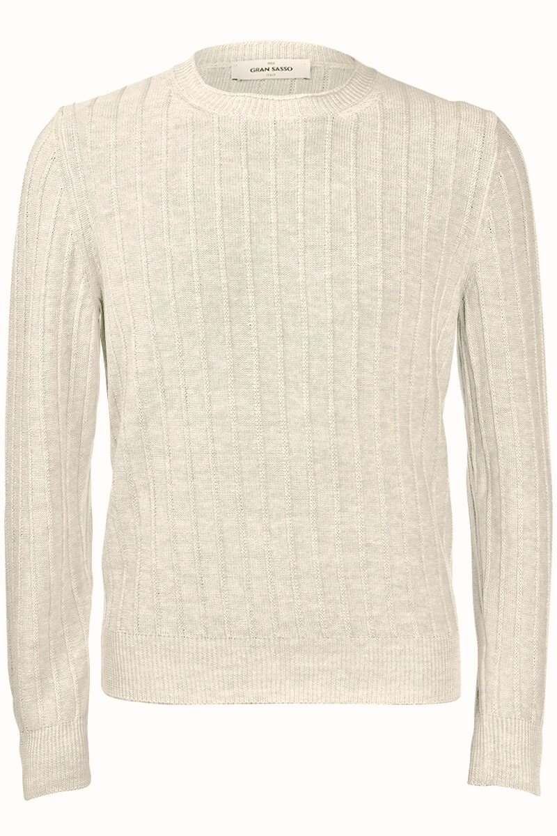 Ribbed 2-Ply Crewneck-Gran Sasso-Boyds Philadelphia