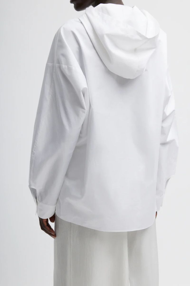 Eco Poplin Hooded Shirt-Tibi-Boyds Philadelphia