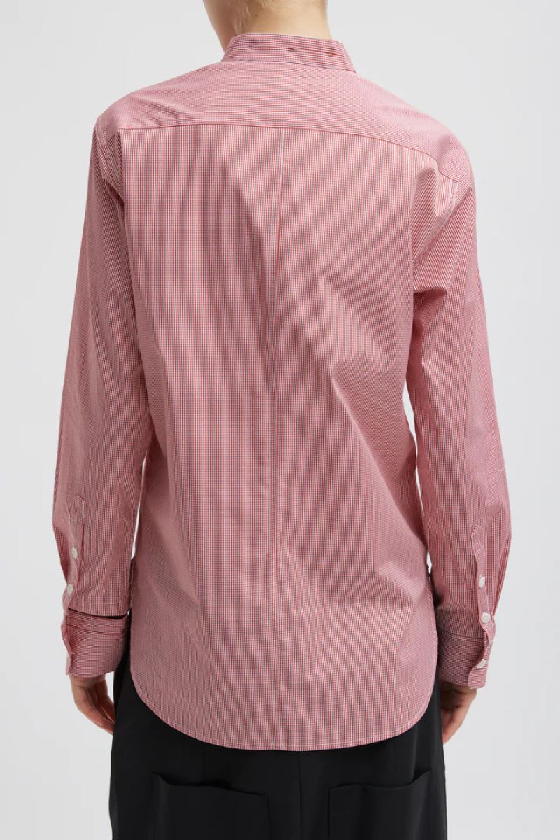 Mini Check Slim Shirt-Tibi-Boyds Philadelphia