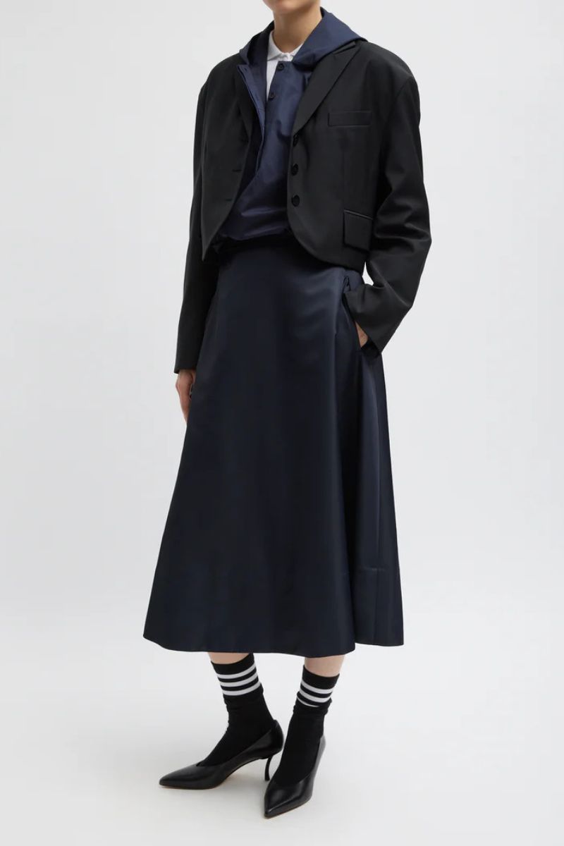 Eco Nylon Circle Skirt-Tibi-Boyds Philadelphia