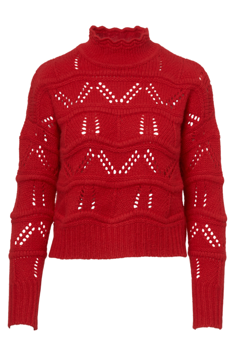 Chunky Wavy Pointelle Sweater-Autumn Cashmere-Boyds Philadelphia