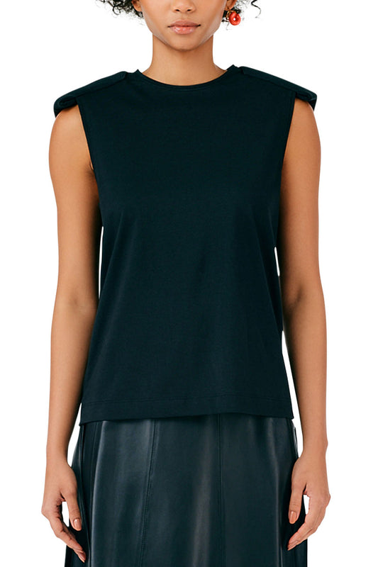 Epaulette T-Shirt-Tibi-Boyds Philadelphia