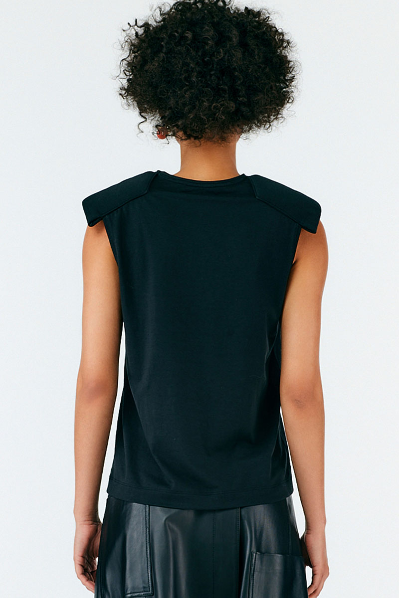 Epaulette T-Shirt-Tibi-Boyds Philadelphia