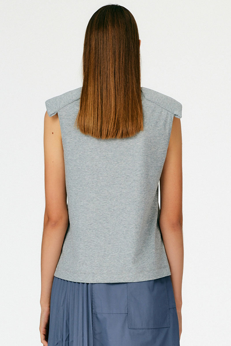 Epaulette T-Shirt-Tibi-Boyds Philadelphia