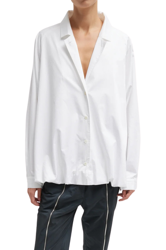 Eco Poplin Bubble Hem Shirt Jacket-Tibi-Boyds Philadelphia