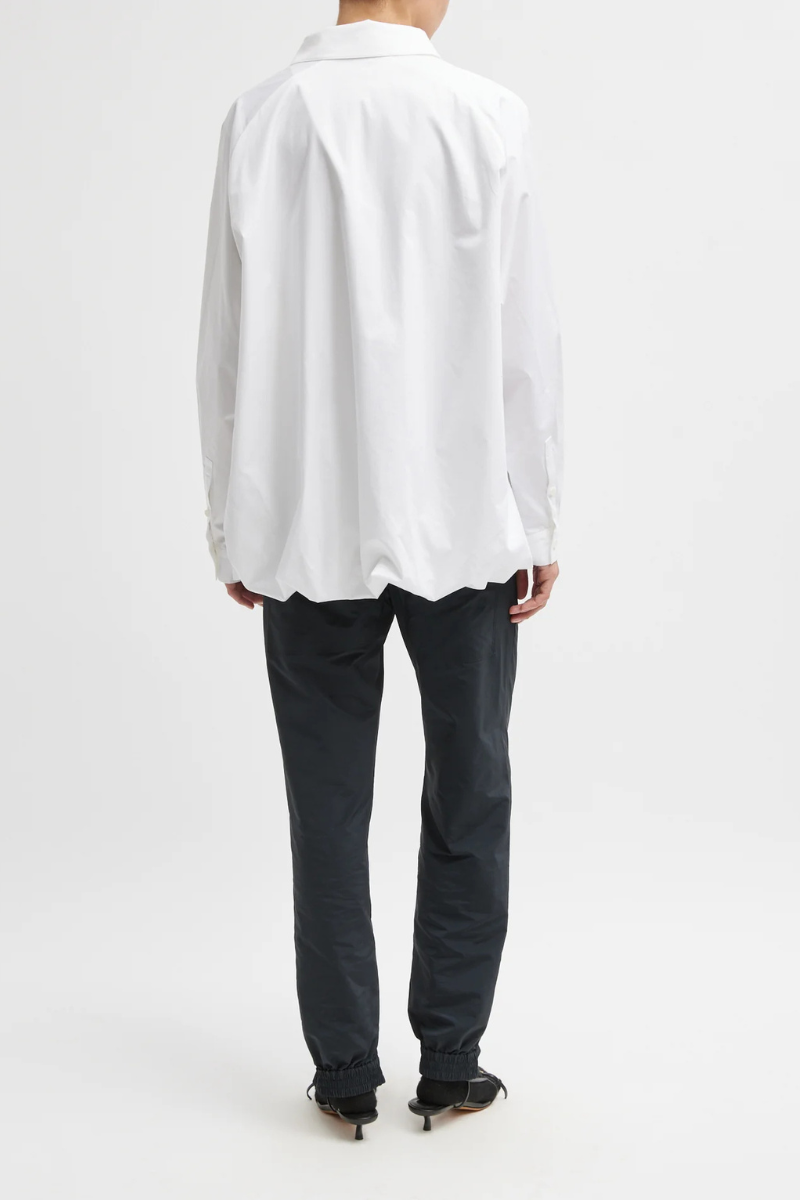 Eco Poplin Bubble Hem Shirt Jacket-Tibi-Boyds Philadelphia