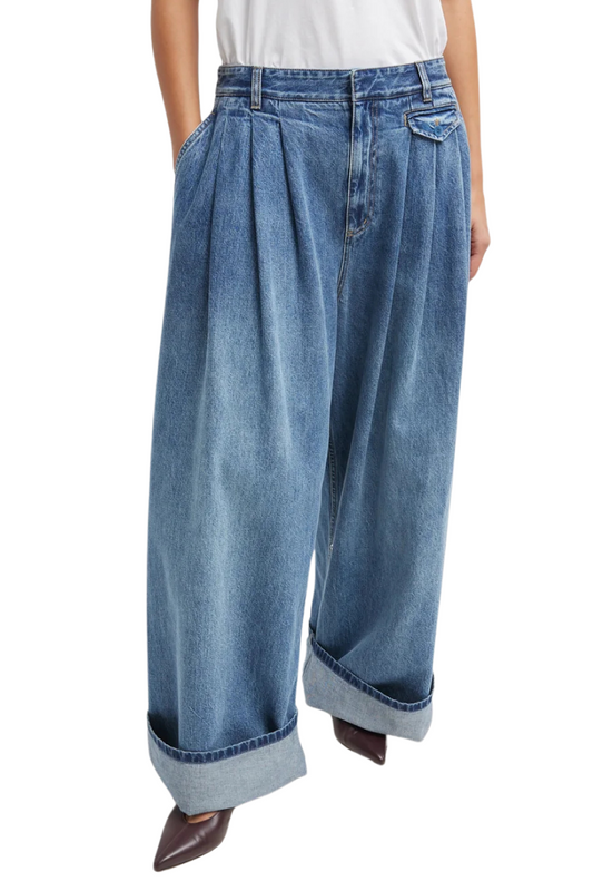 Spring Denim Triple Pleat Jean-Tibi-Boyds Philadelphia