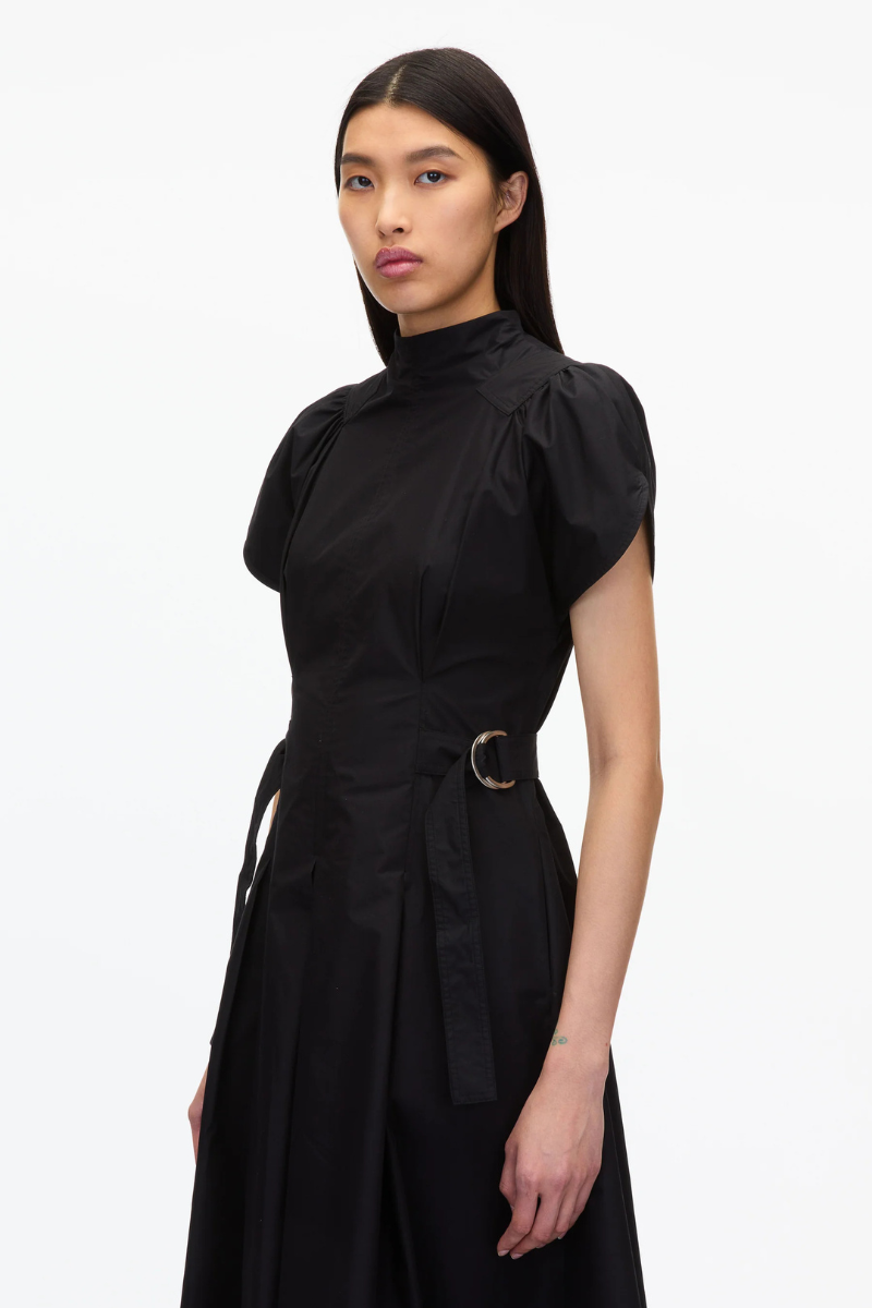 Puff Sleeve Poplin Flare Dress-3.1 Phillip Lim-Boyds Philadelphia