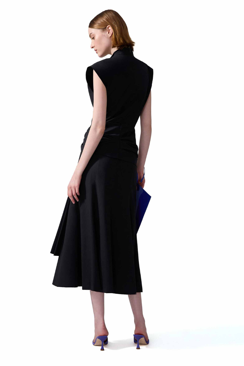 Sleeveless Wrap Dress-Carolina Herrera-Boyds Philadelphia