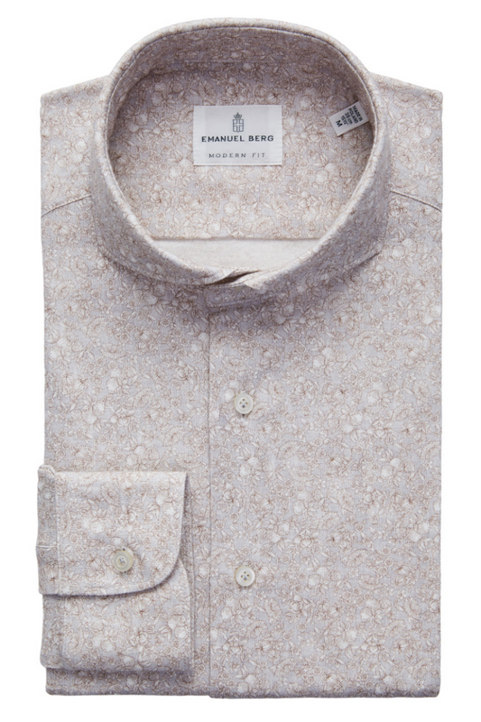 Modern 4-Flex Floral Shirt-Emanuel Berg-Boyds Philadelphia