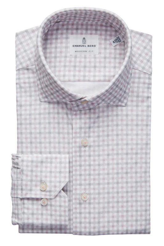 Modern 4-Flex Check Shirt-Emanuel Berg-Boyds Philadelphia