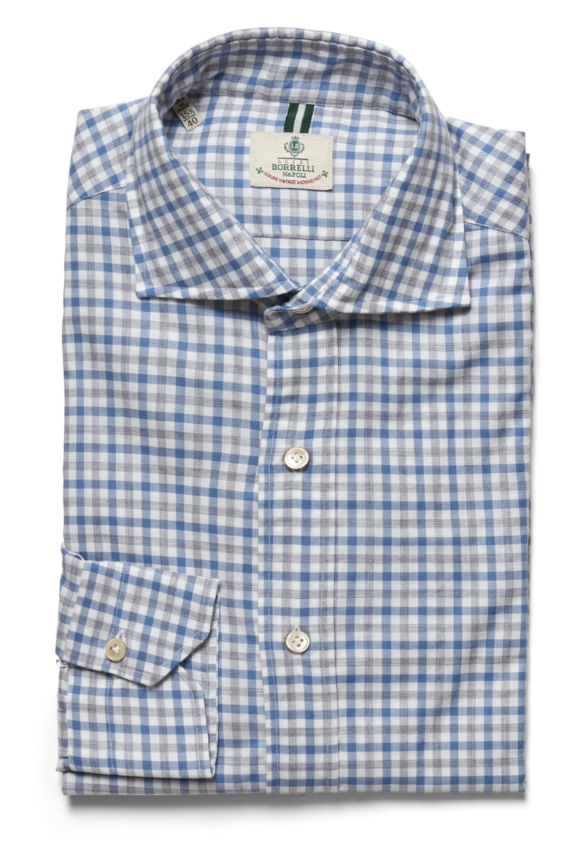 Check Shirt-Luigi Borrelli-Boyds Philadelphia