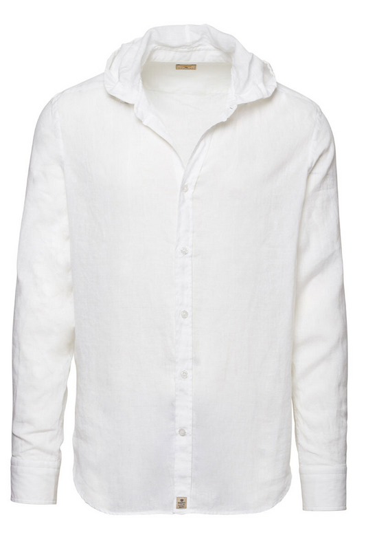 Hooded Linen Shirt-SONRISA-Boyds Philadelphia