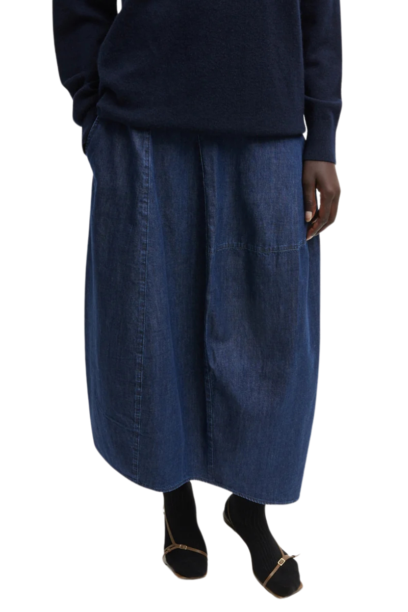 Denim Asymmetrical Balloon Skirt-Tibi-Boyds Philadelphia