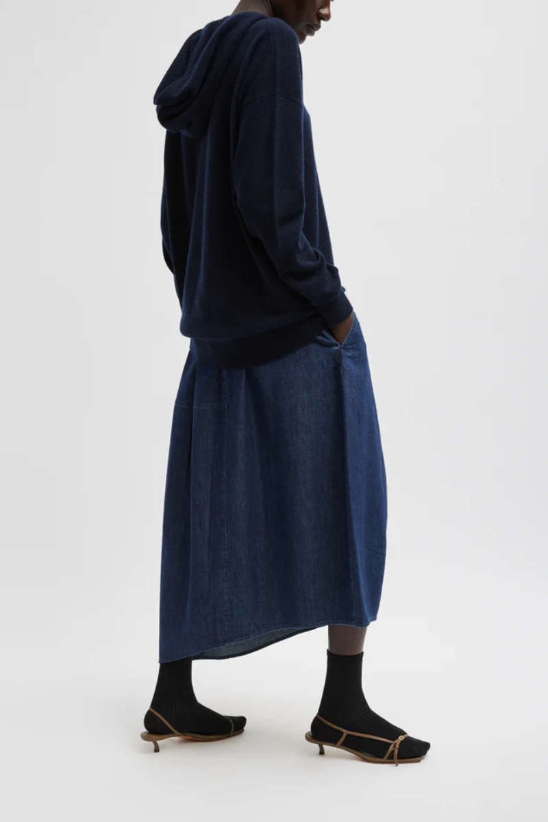 Denim Asymmetrical Balloon Skirt-Tibi-Boyds Philadelphia