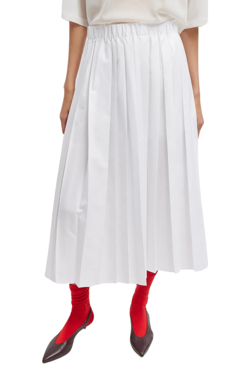 Nylon Pleated Pull On Skirt-Tibi-Boyds Philadelphia