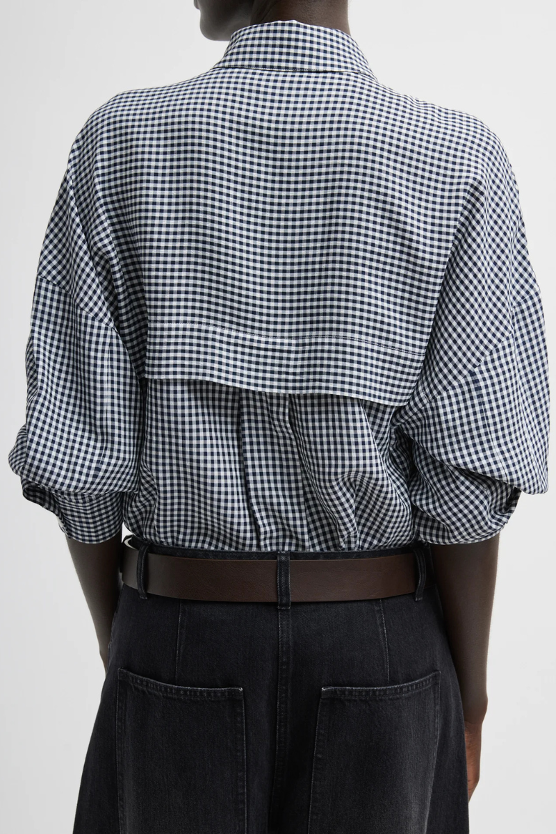 Gingham Oversized Shirt-Tibi-Boyds Philadelphia