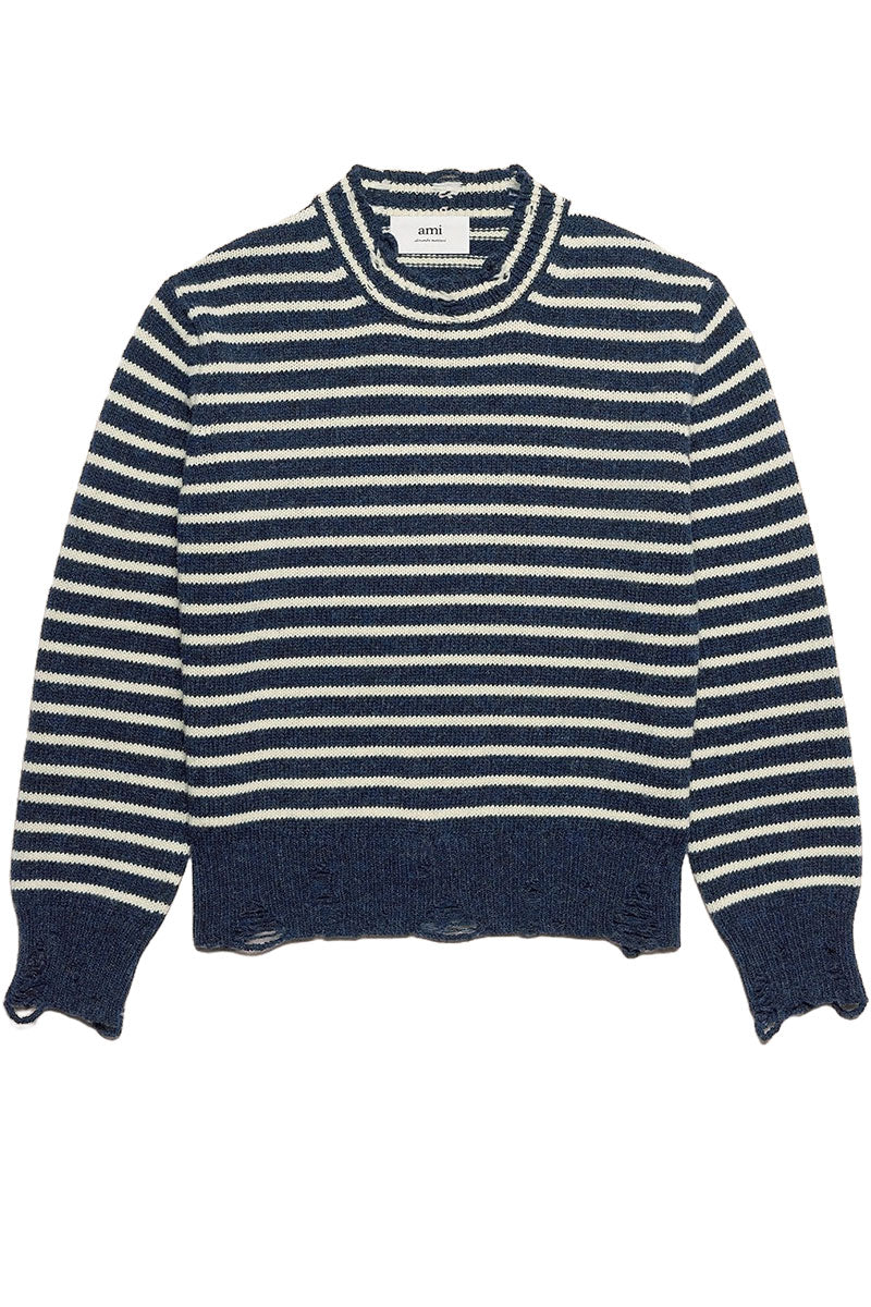 Ami striped clearance sweater