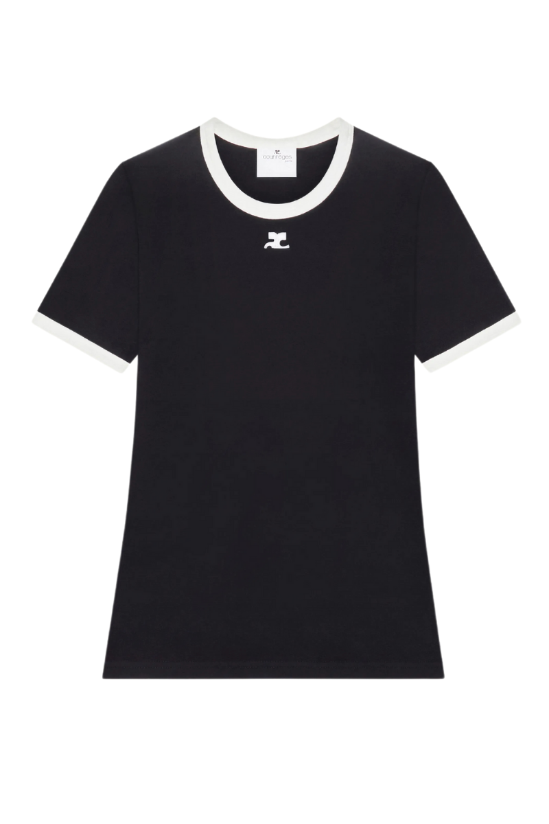 Signature Contrast T-Shirt-Courrèges-Boyds Philadelphia