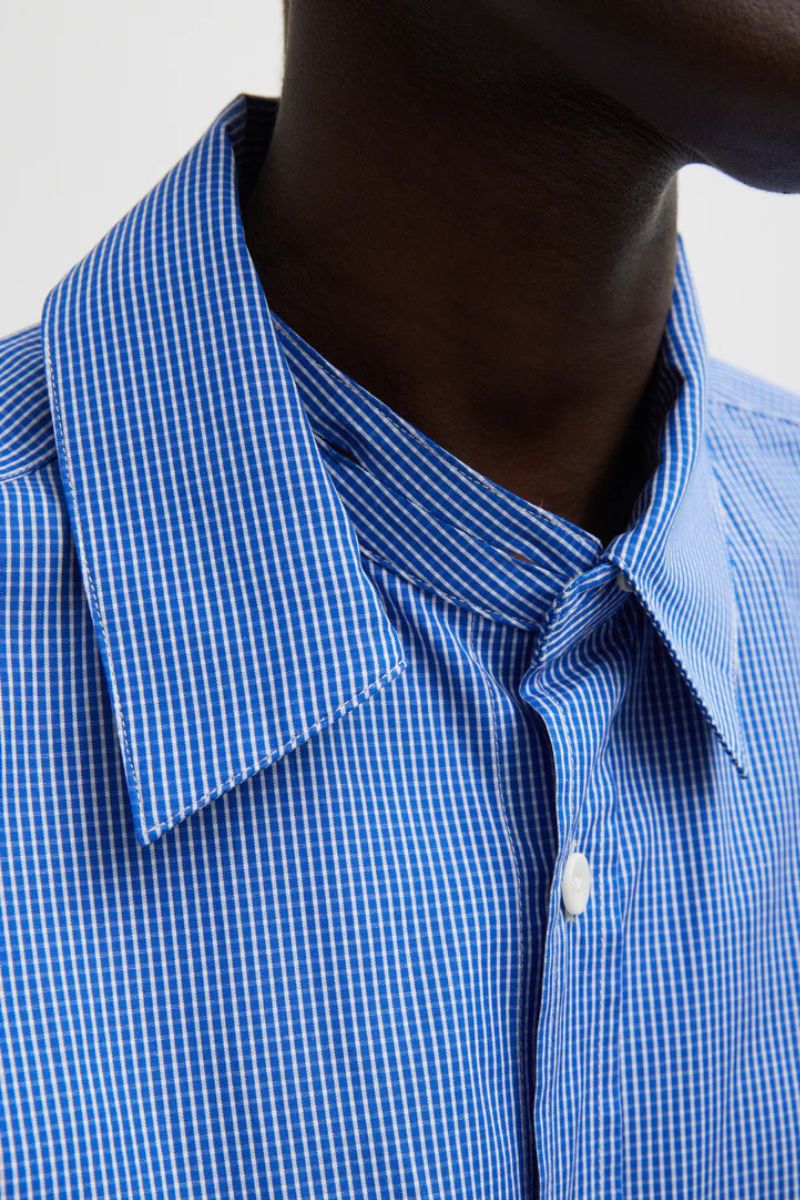 Mini Check Slim Shirt-Tibi-Boyds Philadelphia